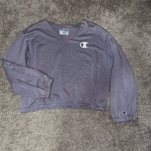 Champion Purple Cropped Athletic Shirt